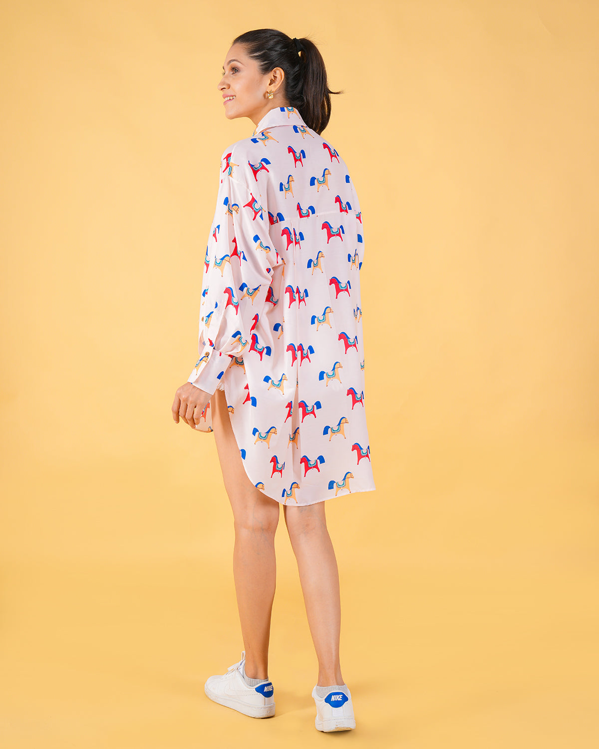 SAYRA BOYFRIEND SHIRT (PRINTED)