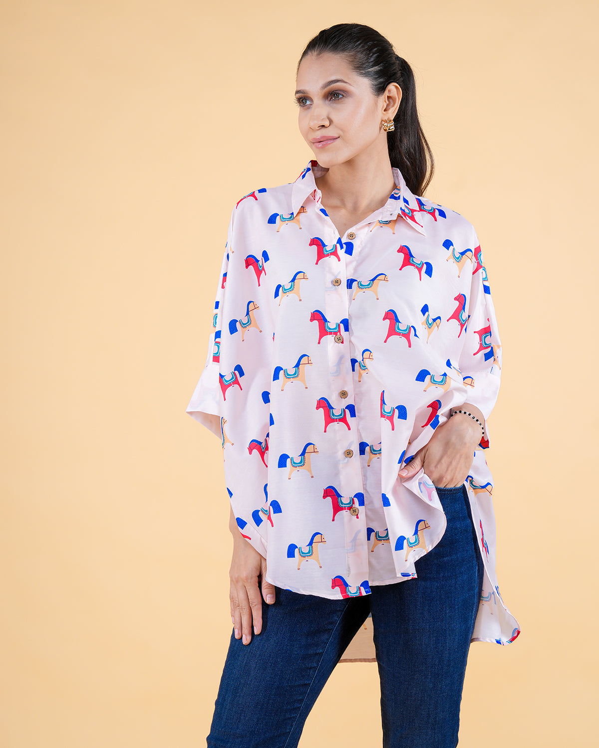SAYRA RELAXED SHIRT (PRINTED)