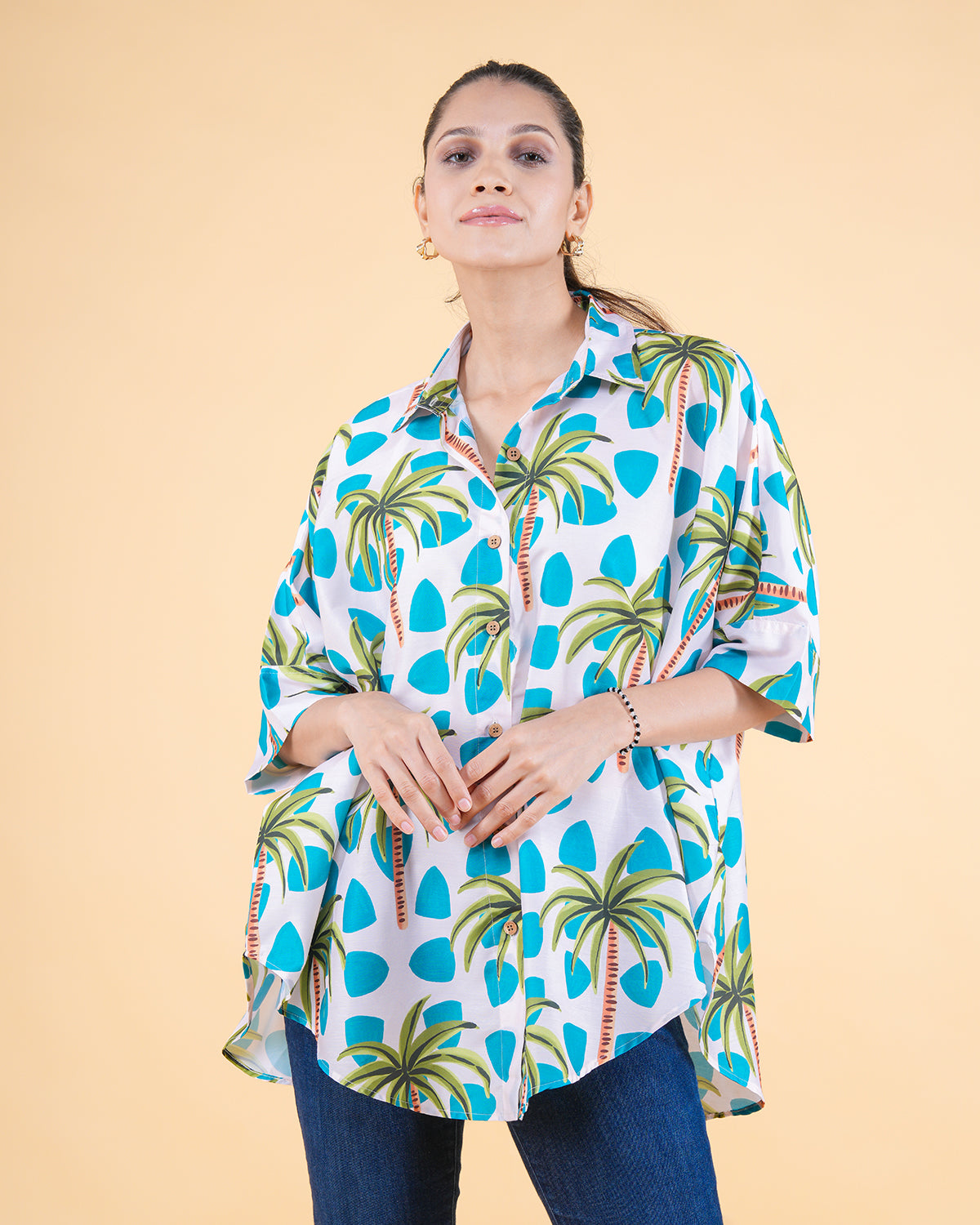 VEDA RELAXED SHIRT (PRINTED)