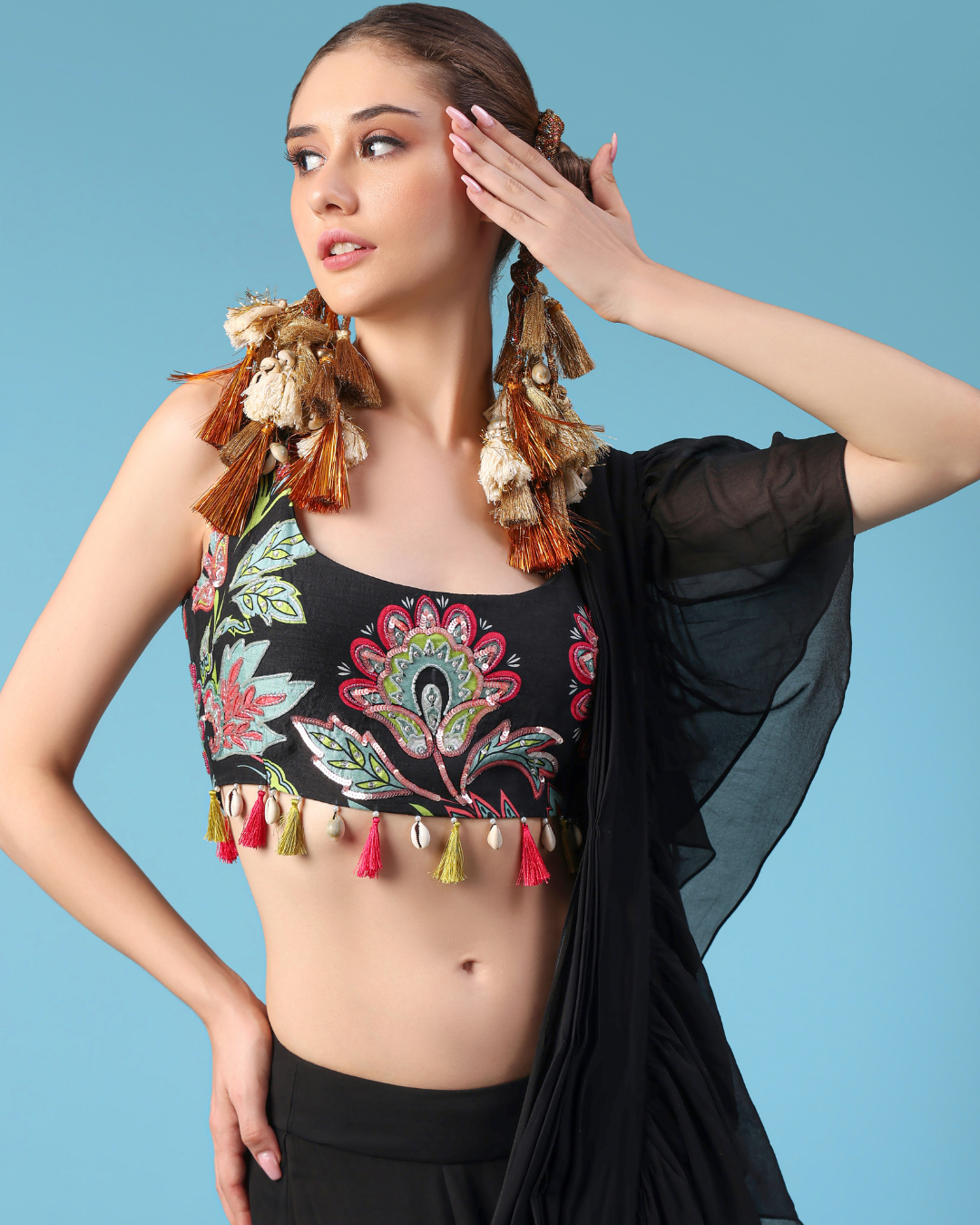 YASHA SAREE BLACK