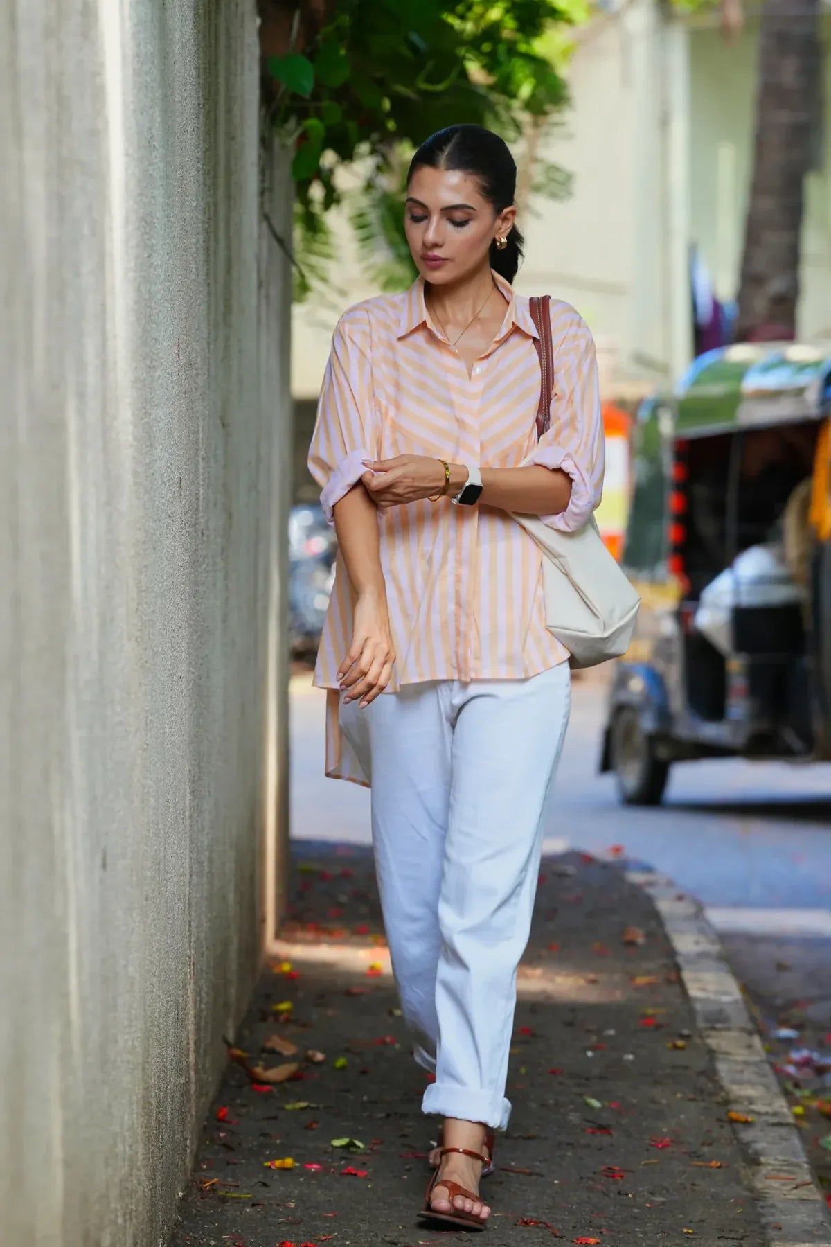 Nyra Striped Cotton Shirt