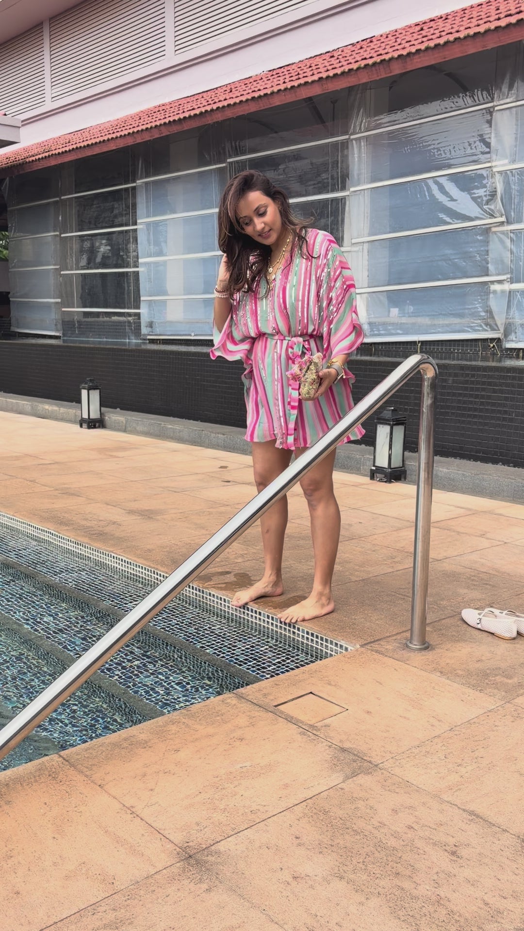 Nysa Multicolor Short Kaftan Dress