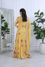 Fiza Meher Floral Yellow