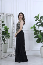 Noor Black And Gold (Tassels)