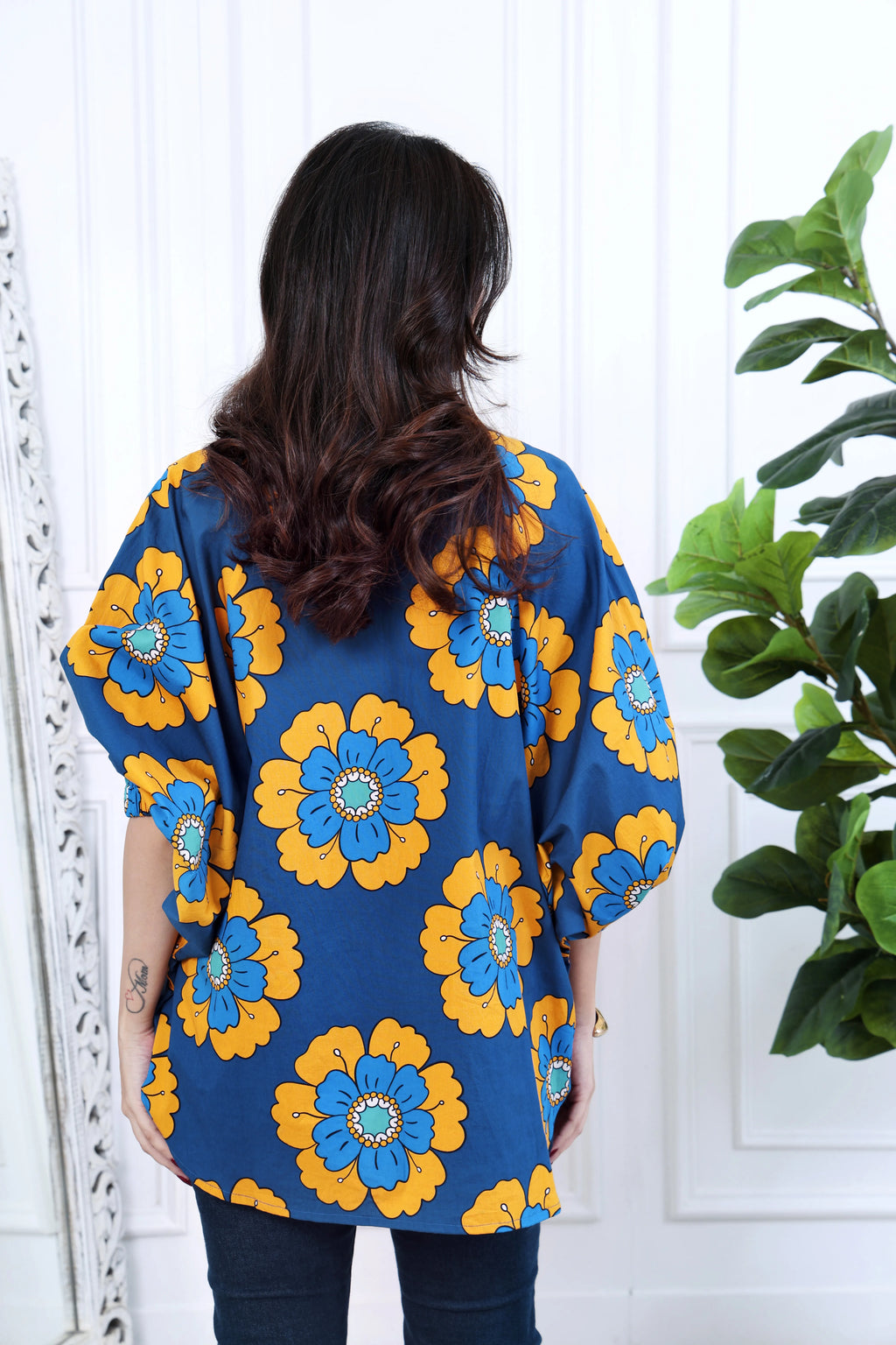 Elara Printed Cotton Shirt