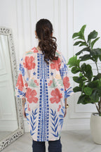 Rumi  Floral Printed Front Tie Up Shirt