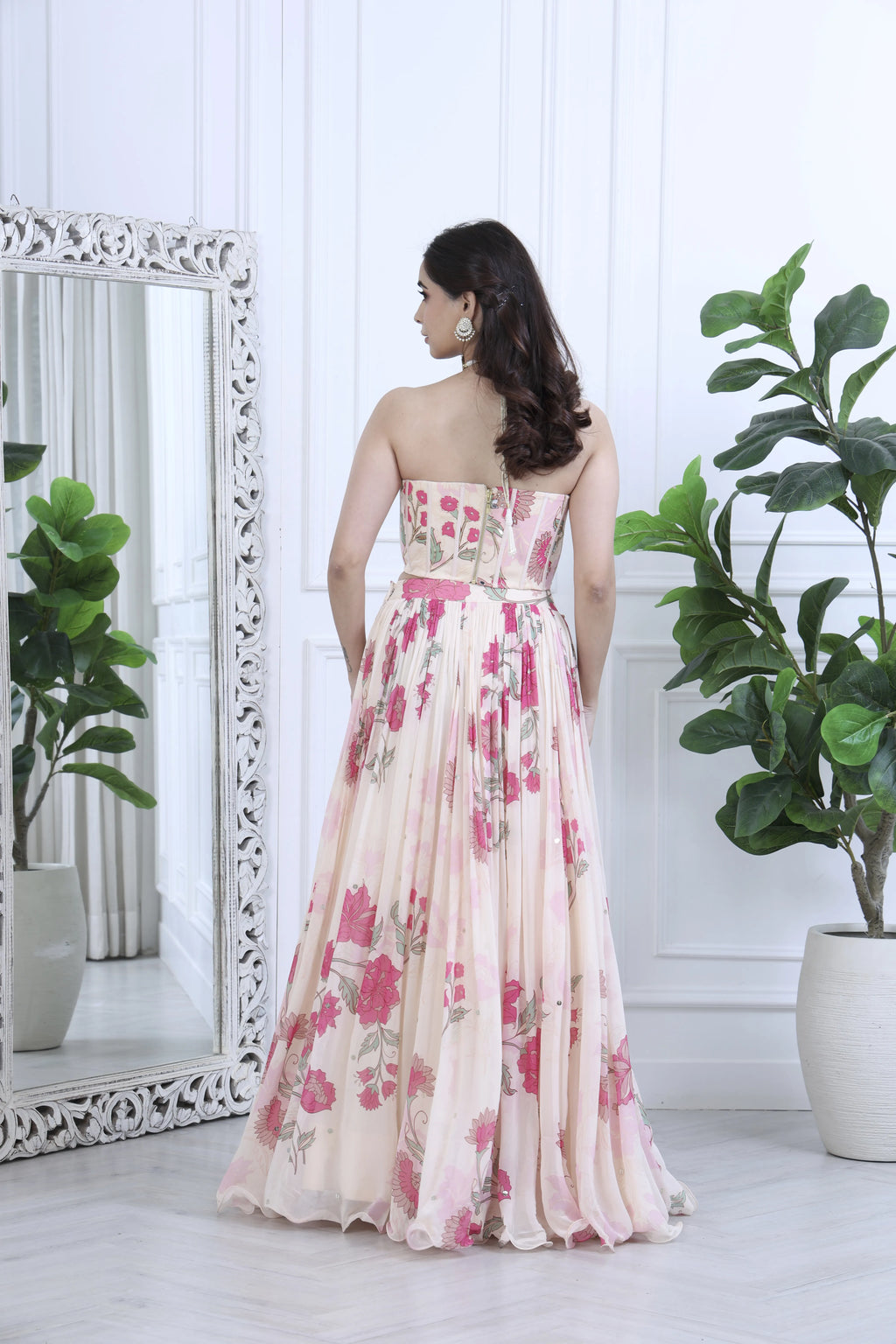 Fariha Meher Floral Ivory