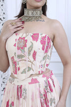 Fariha Meher Floral Ivory