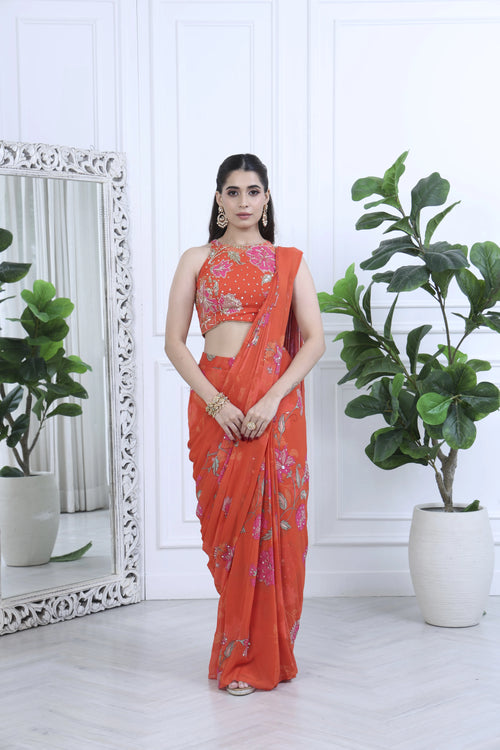 Ziva Meher Floral Purple