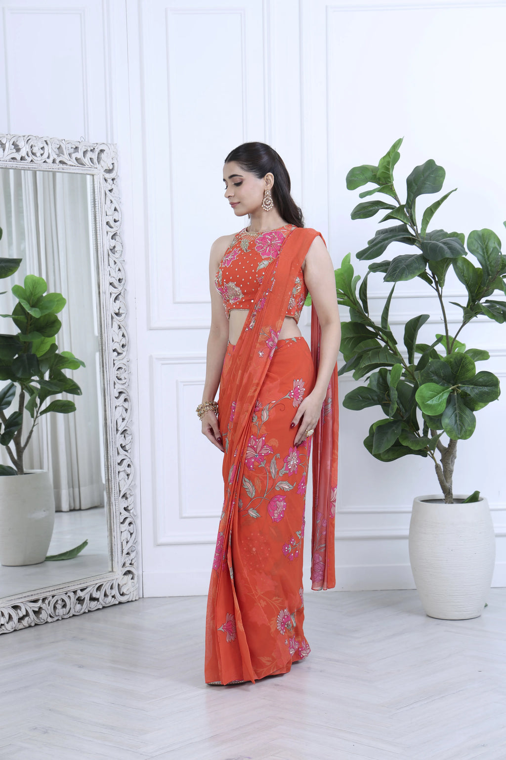 Ziva Meher Floral Purple