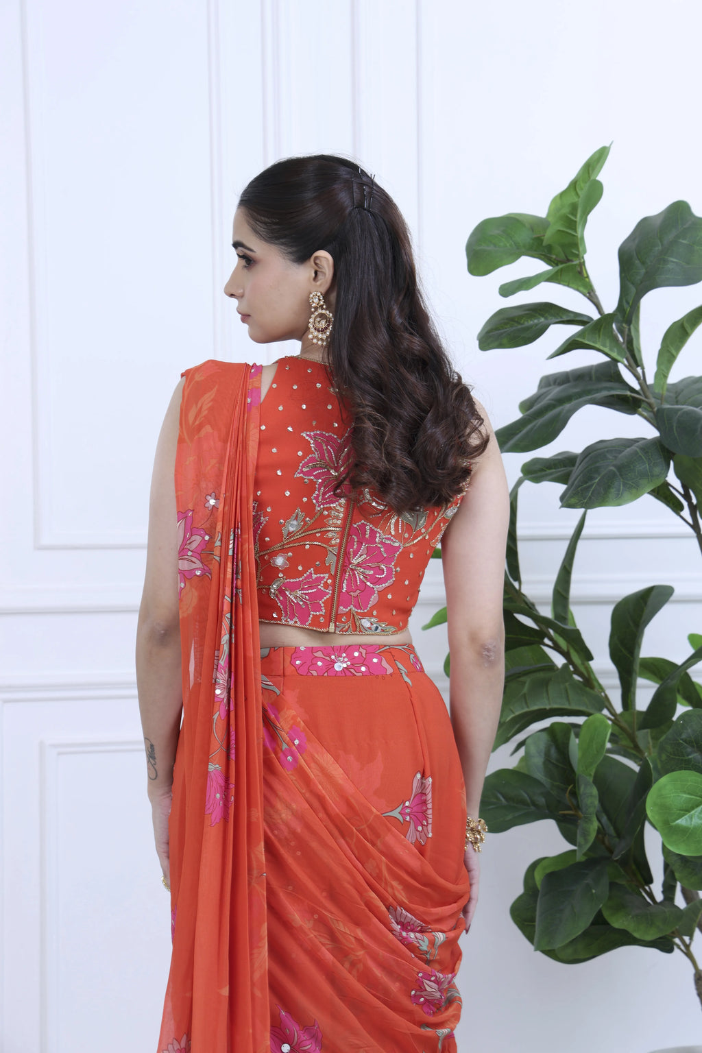 Ziva Meher Floral Purple