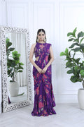 Ziva Meher Floral Purple