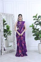 Ziva Meher Floral Purple