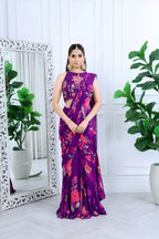 Ziva Meher Floral Purple