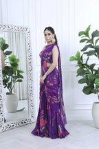 Ziva Meher Floral Purple