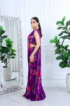 Ziva Meher Floral Purple